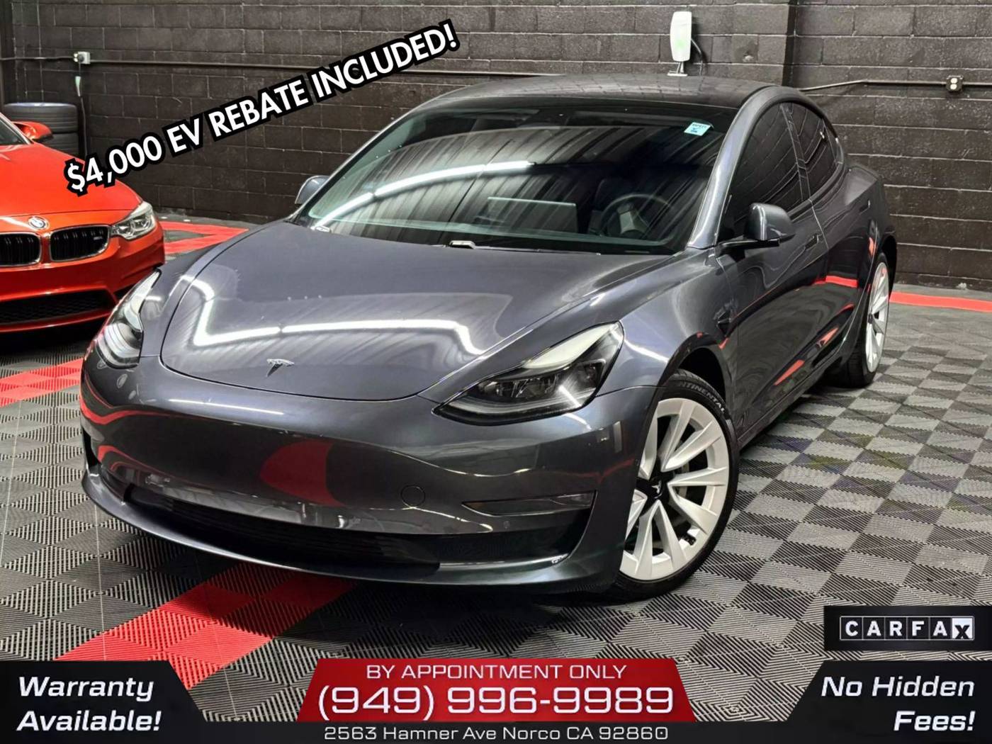 2021 Tesla Model 3 Long Range — Sedan — 124,523 mi — Norco, CA