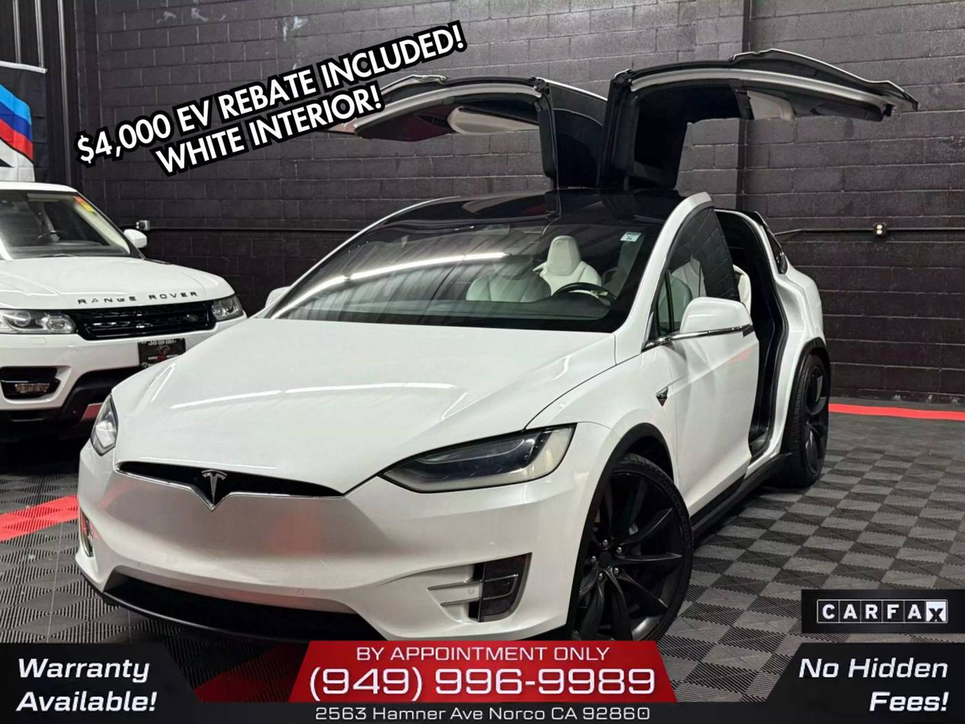 2016 Tesla Model X 75D — SUV — 71,920 mi — Norco, CA