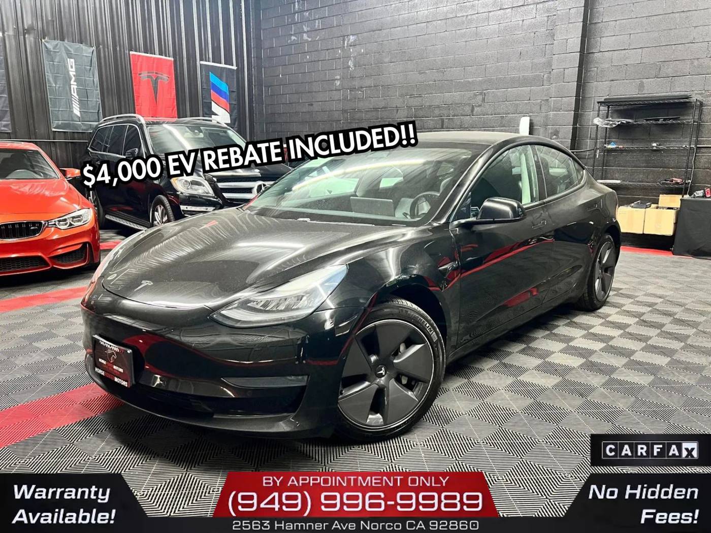 2021 Tesla Model 3 Standard Range Plus — Sedan — 110,055 mi — Norco, CA