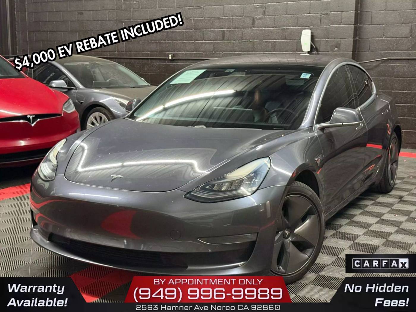 2019 Tesla Model 3 Long Range — Sedan — 129,084 mi — Norco, CA