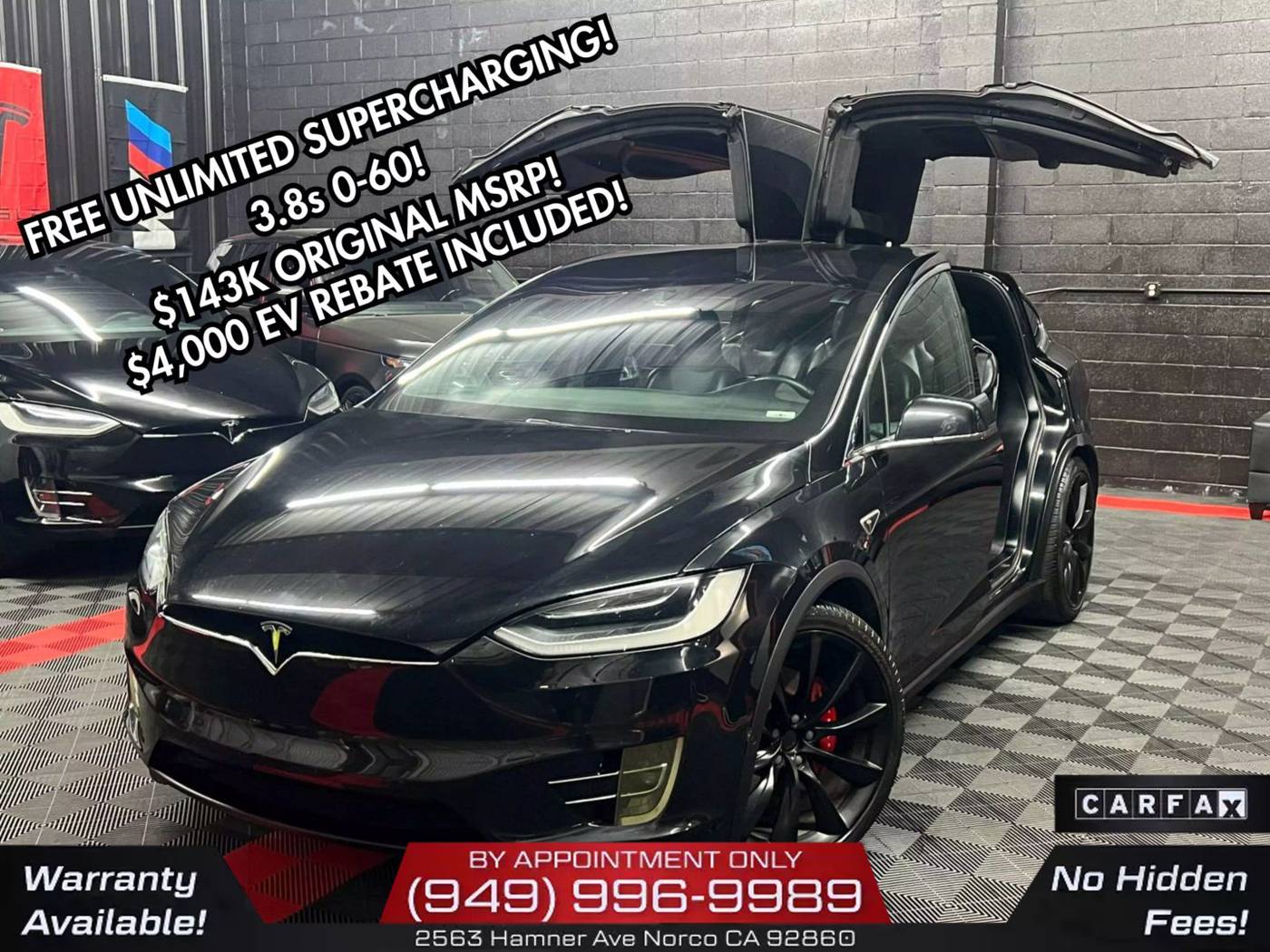 2016 Tesla Model X P90D — SUV — 104,620 mi — Norco, CA