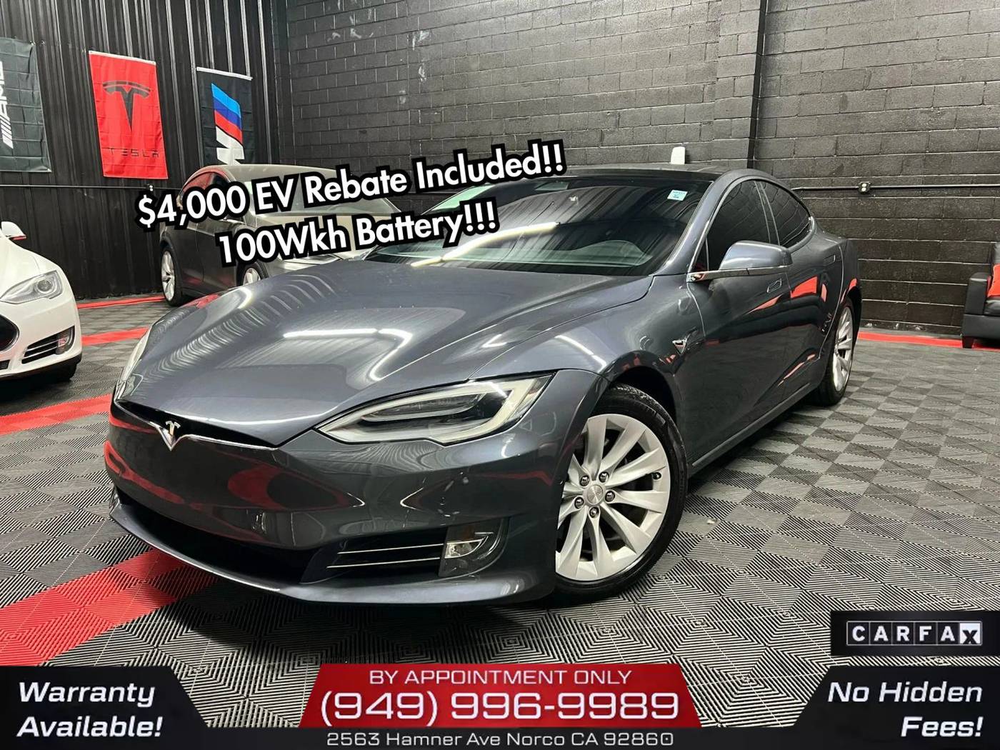 2018 Tesla Model S 100D — Hatchback — 70,794 mi — Norco, CA