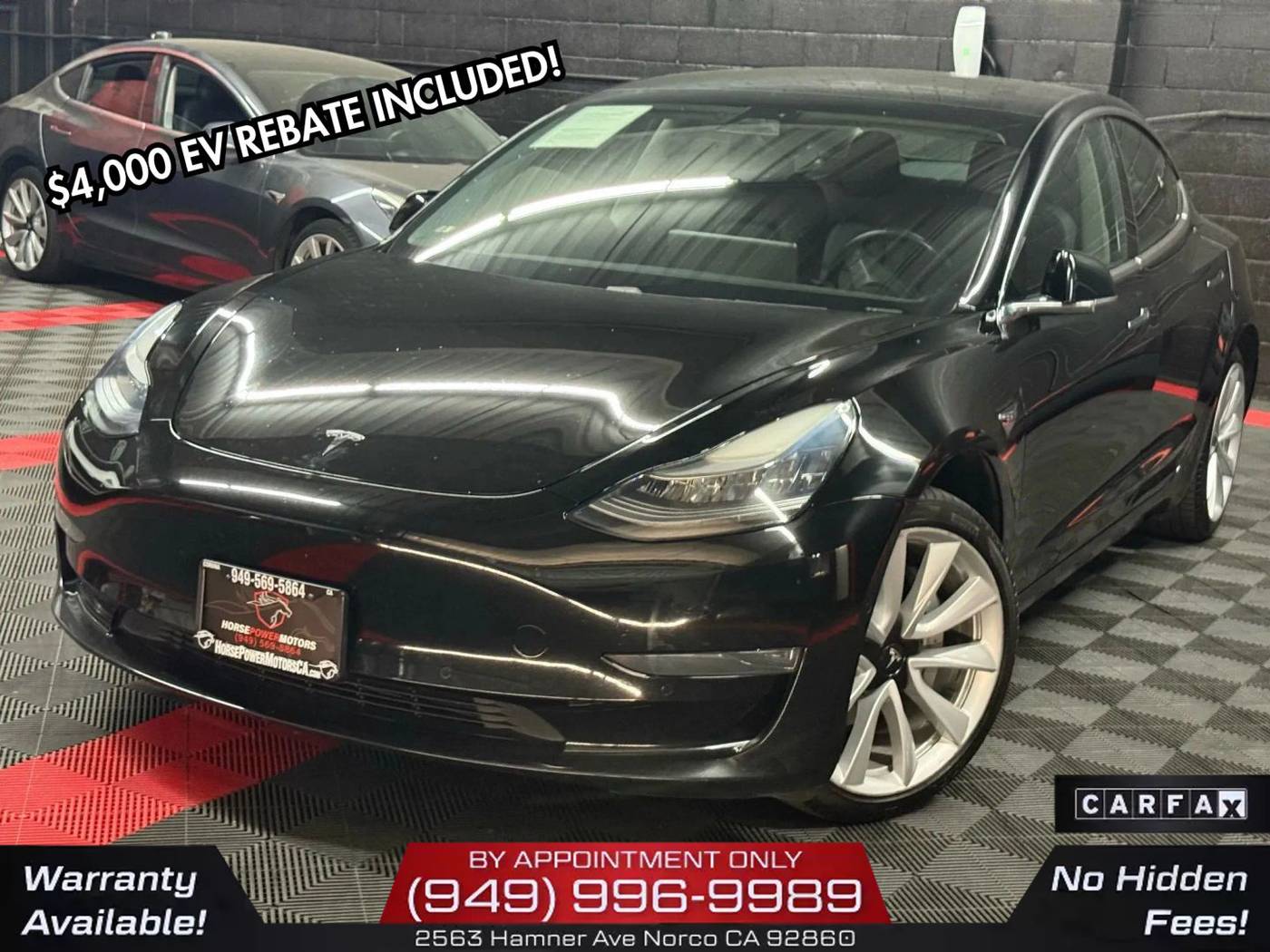 2019 Tesla Model 3 Standard Range — Sedan — 94,887 mi — Norco, CA