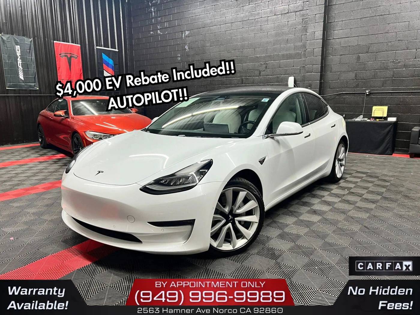 2018 Tesla Model 3 Long Range — Sedan — 107,950 mi — Norco, CA