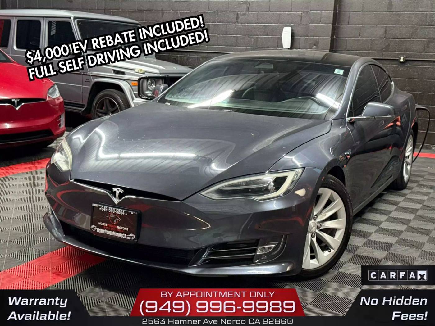 2017 Tesla Model S 75 — Hatchback — 68,548 mi — Norco, CA