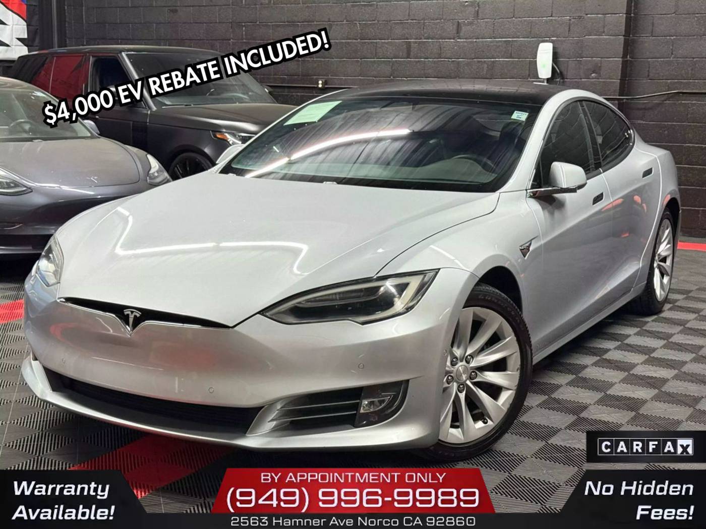 2017 Tesla Model S 75D — Hatchback — 85,546 mi — Norco, CA