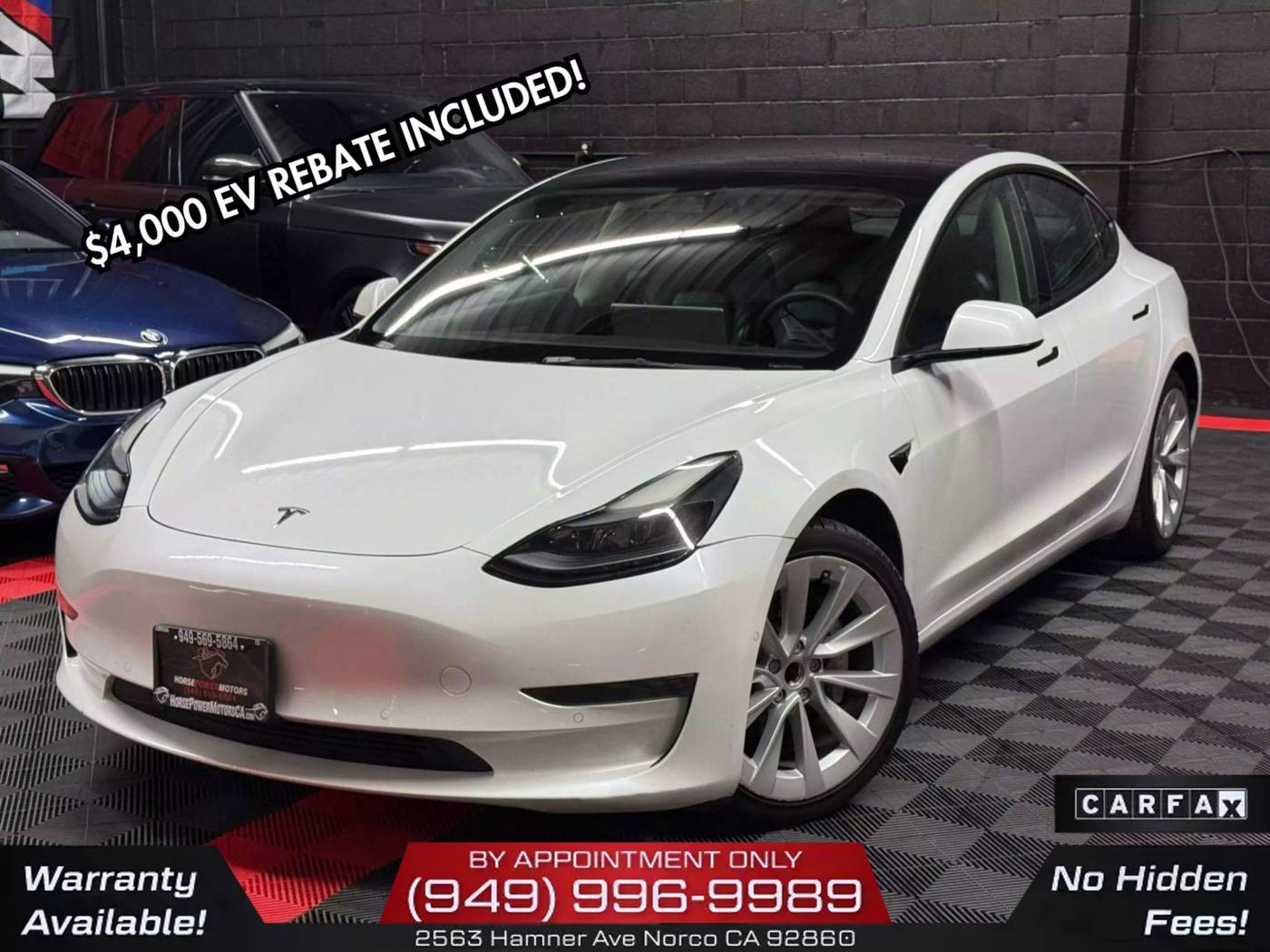 2022 Tesla Model 3 Standard Range Plus — Sedan — 128,802 mi — Norco, CA