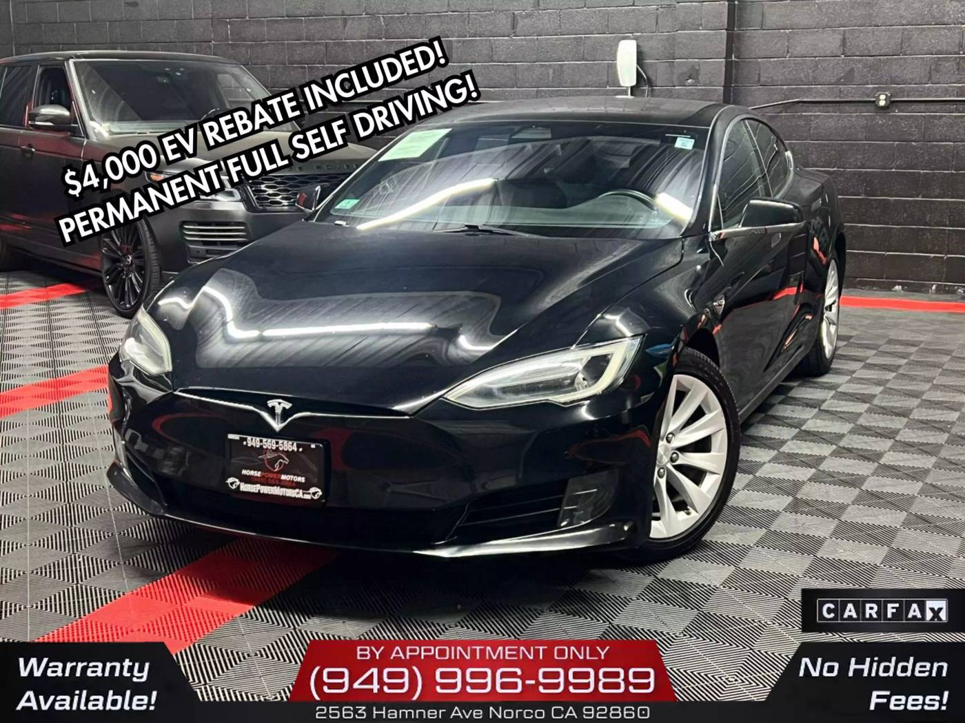 2017 Tesla Model S 75 — Hatchback — 86,210 mi — Norco, CA