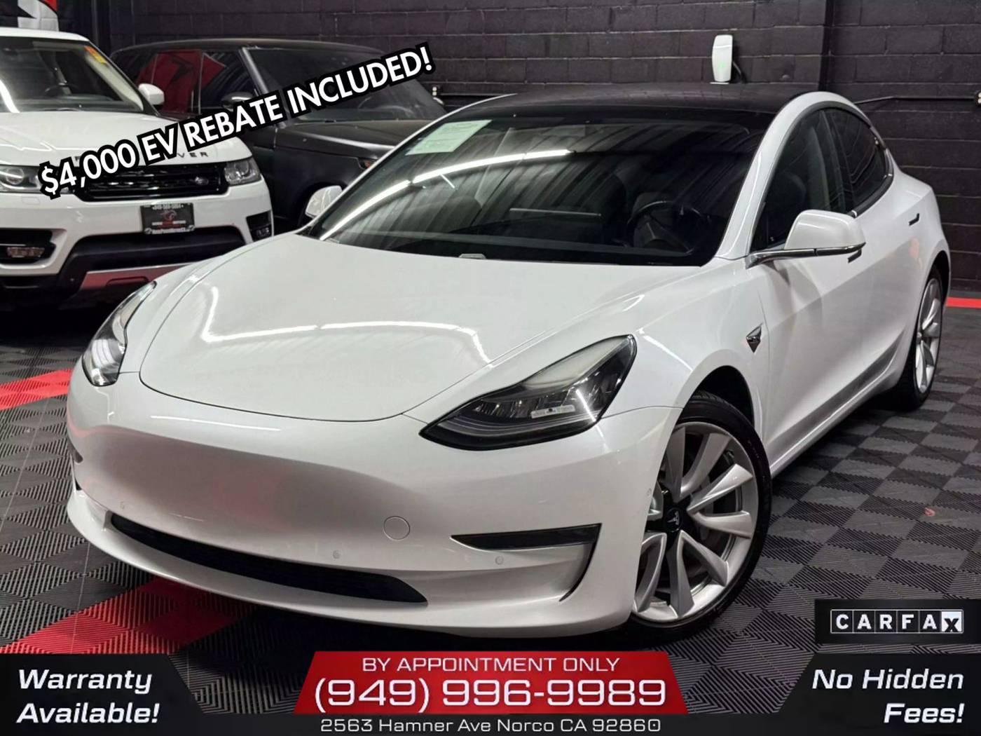 2018 Tesla Model 3 Long Range — Sedan — 135,242 mi — Norco, CA