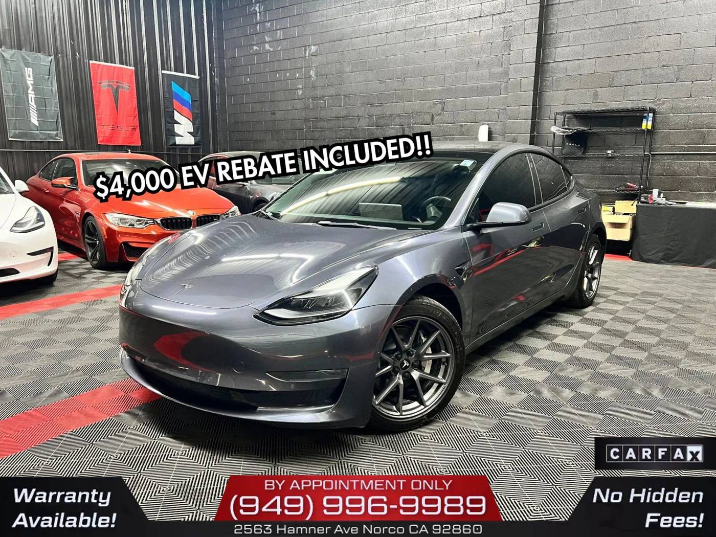 2021 Tesla Model 3 Standard Range Plus — Sedan — 100,450 mi — Norco, CA