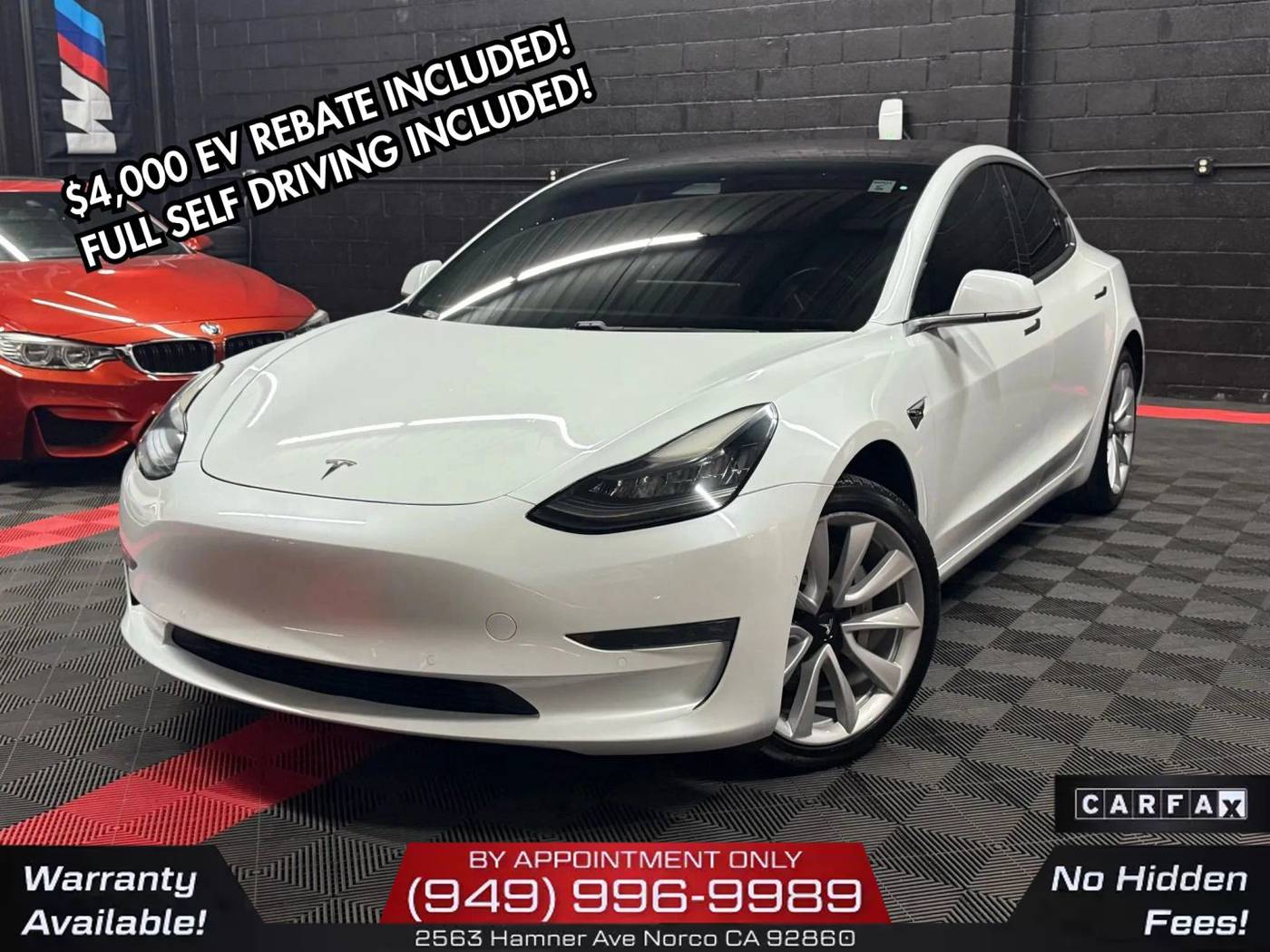 2018 Tesla Model 3 Long Range — Sedan — 79,953 mi — Norco, CA