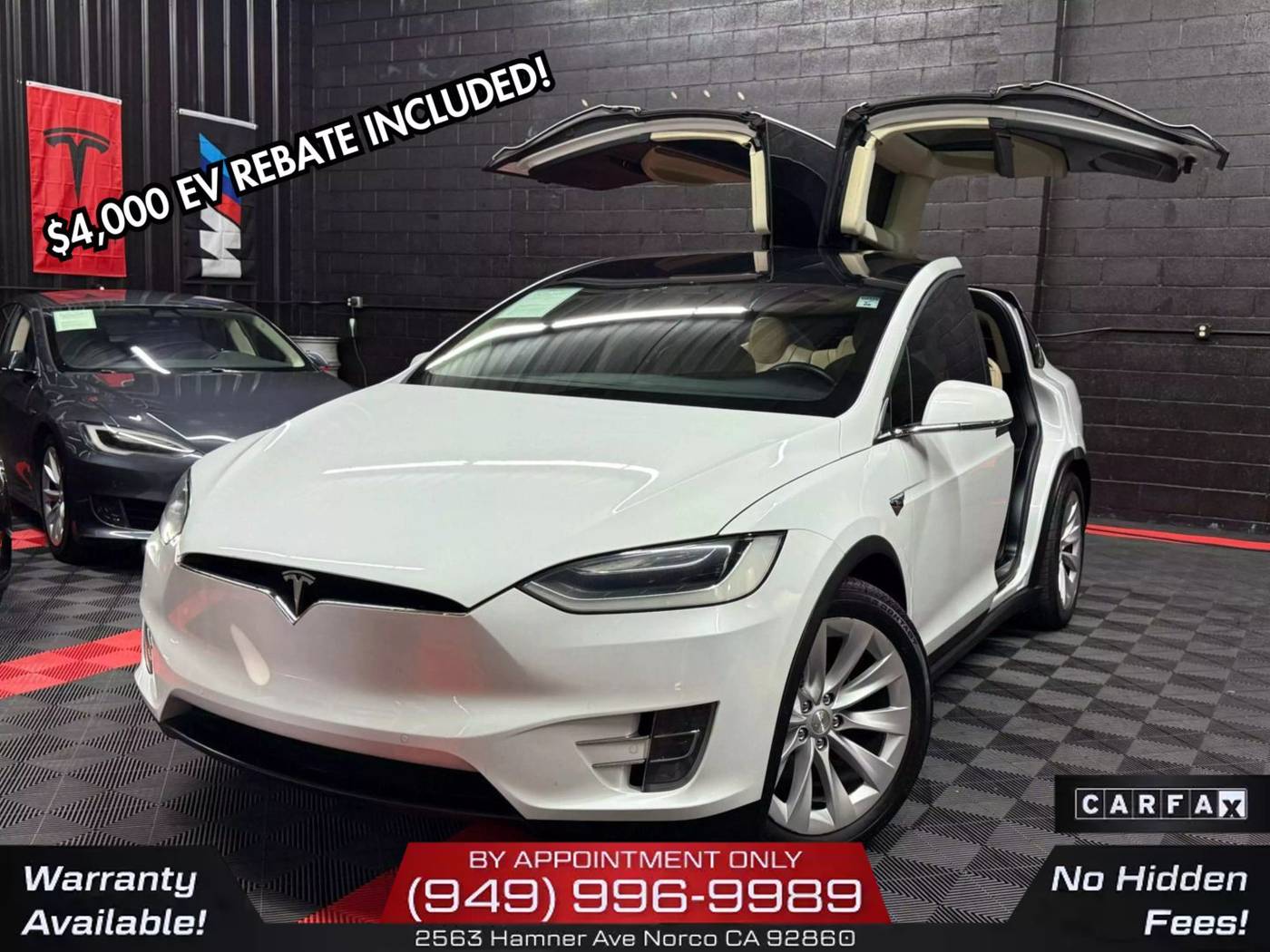 2017 Tesla Model X 75D — SUV — 92,183 mi — Norco, CA