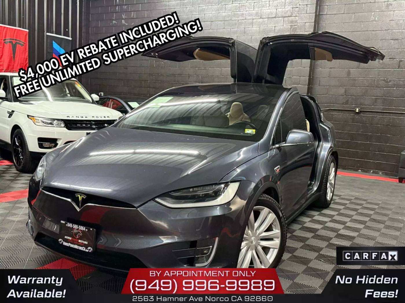 2016 Tesla Model X 90D — SUV — 76,249 mi — Norco, CA
