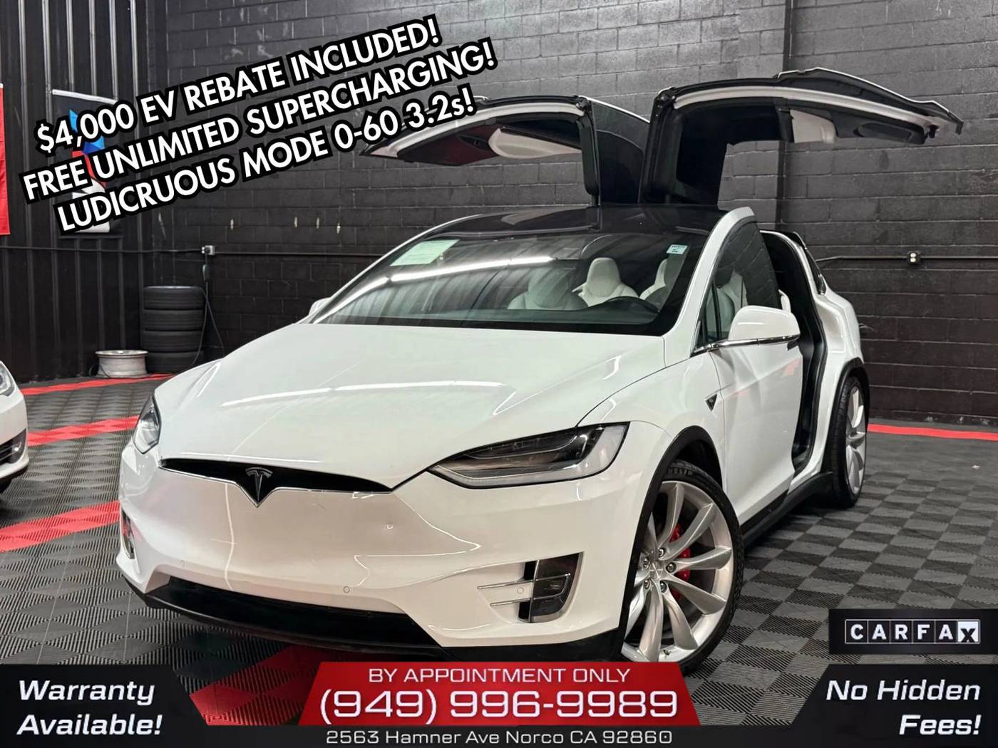 2016 Tesla Model X P90D — SUV — 75,440 mi — Norco, CA