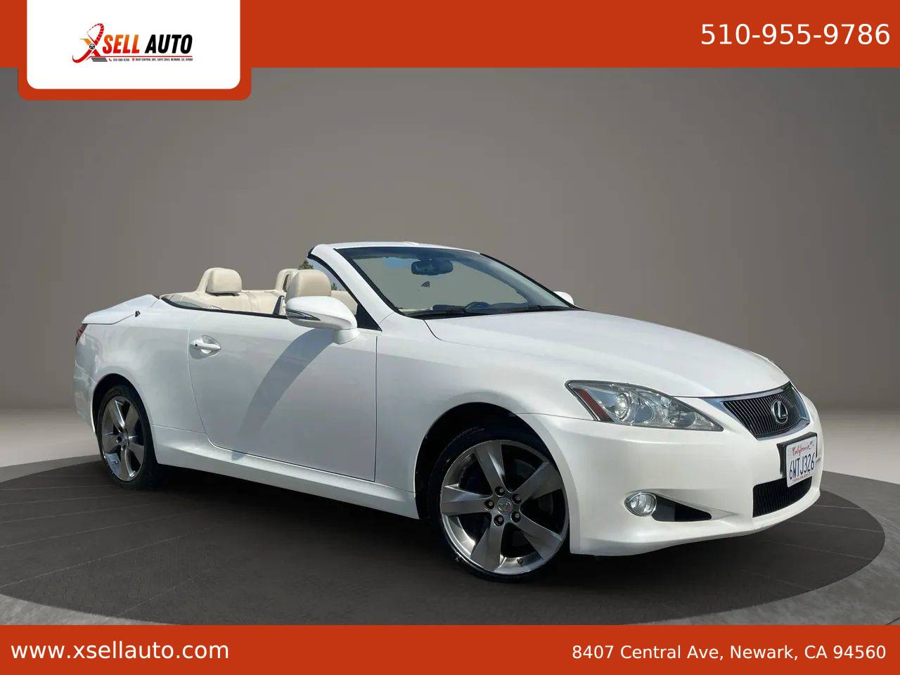 2010 Lexus IS IS 350C — Convertible — 73,523 mi — Newark, CA