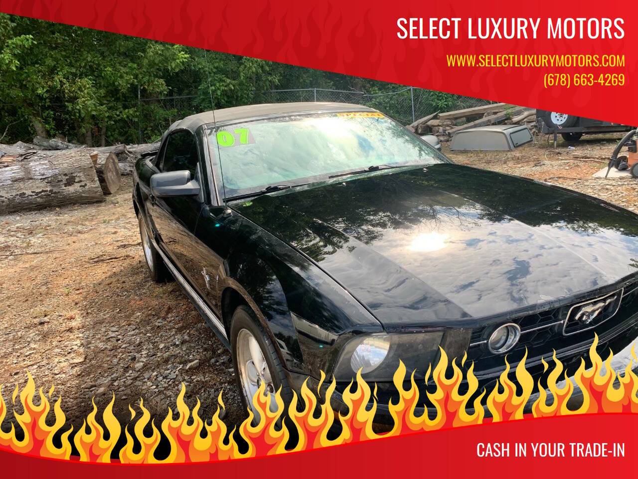 2007 Ford Mustang Deluxe — Convertible — 127,527 mi — Canton, GA