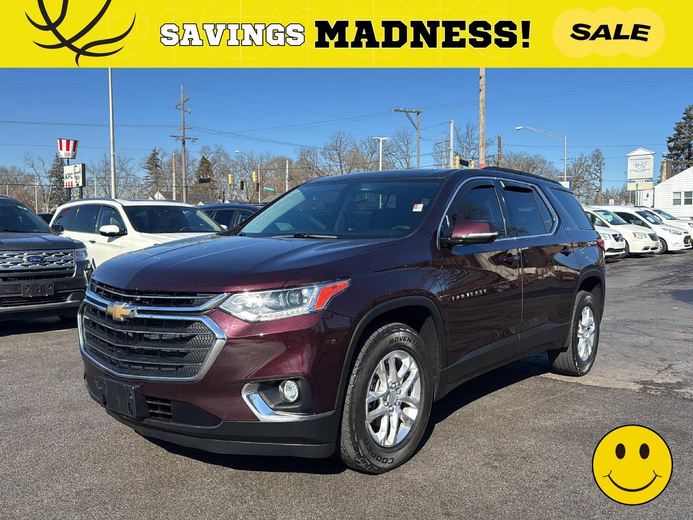 2019 Chevrolet Traverse LT Cloth — SUV — 128,265 mi — Merrillville, IN