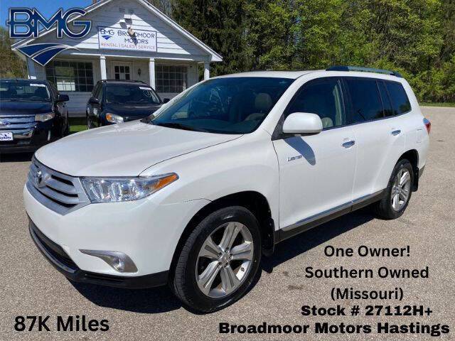 2012 Toyota Highlander Limited — SUV — 87,307 mi — Hastings, MI