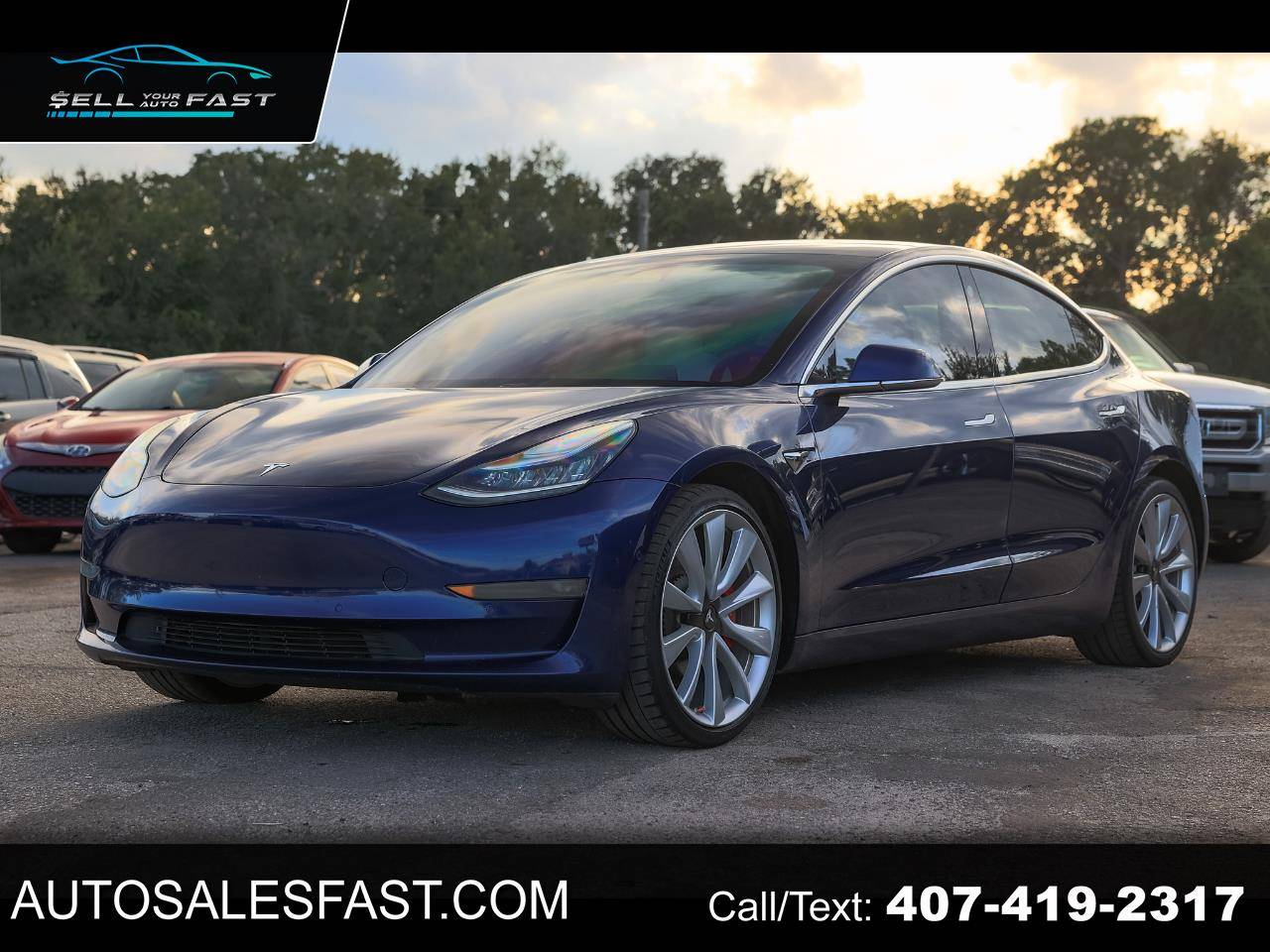 2019 Tesla Model 3 Performance — Sedan — 140,207 mi — Orlando, FL