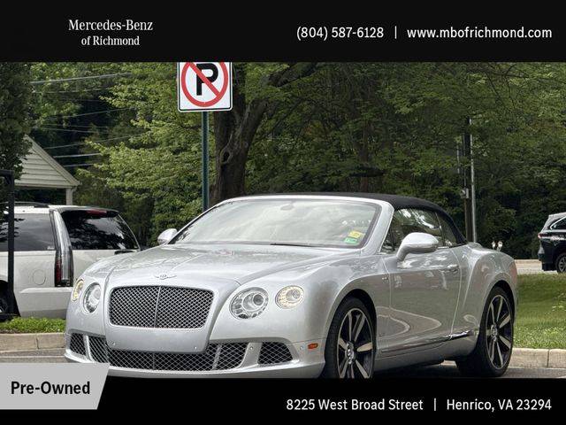 2013 Bentley Continental GT W12 — Convertible — 33,181 mi — Richmond, VA