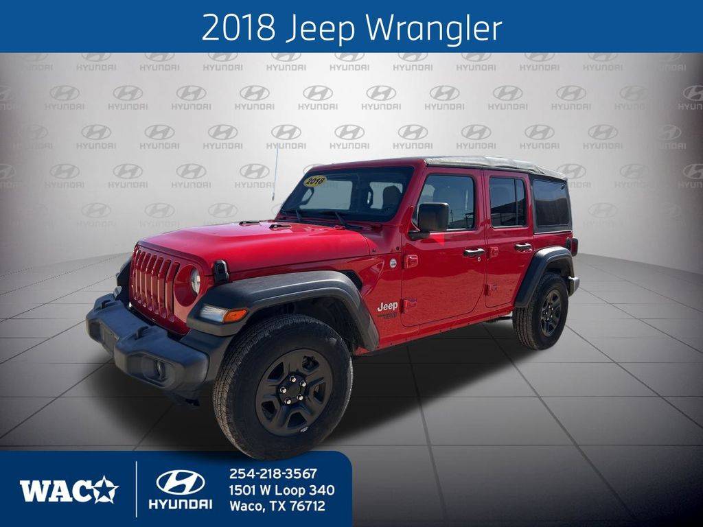 2018 Jeep Wrangler Sport — SUV — 60,000 mi — Waco, TX