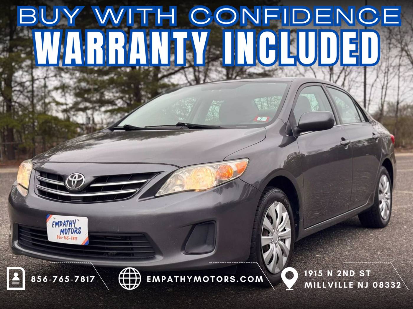 2013 Toyota Corolla LE — Sedan — 123,773 mi — Millville, NJ