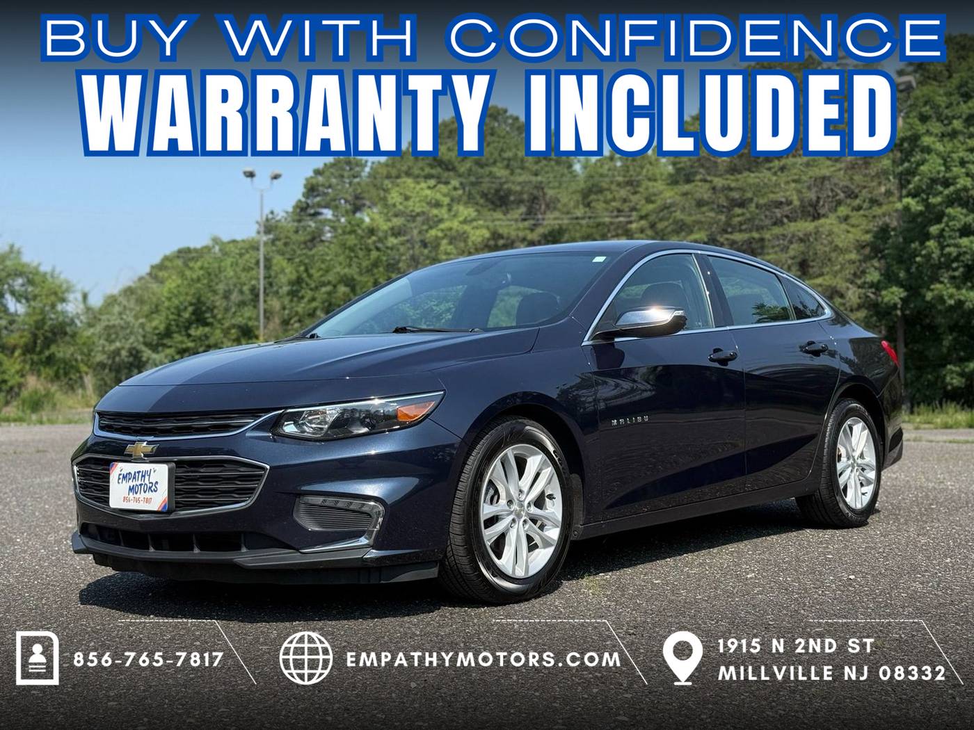 2018 Chevrolet Malibu LT — Sedan — 73,517 mi — Millville, NJ