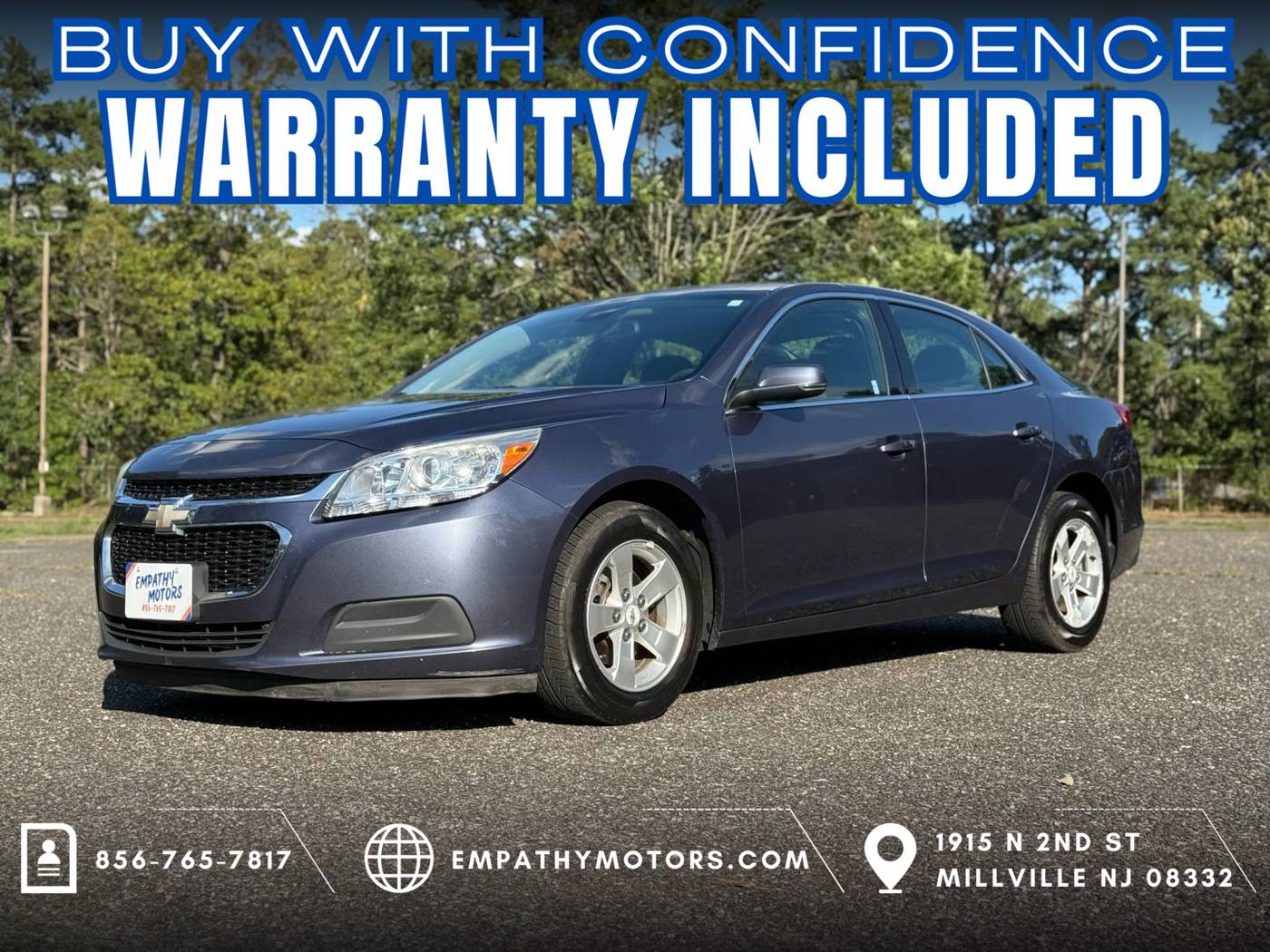 2014 Chevrolet Malibu LT — Sedan — 92,208 mi — Millville, NJ