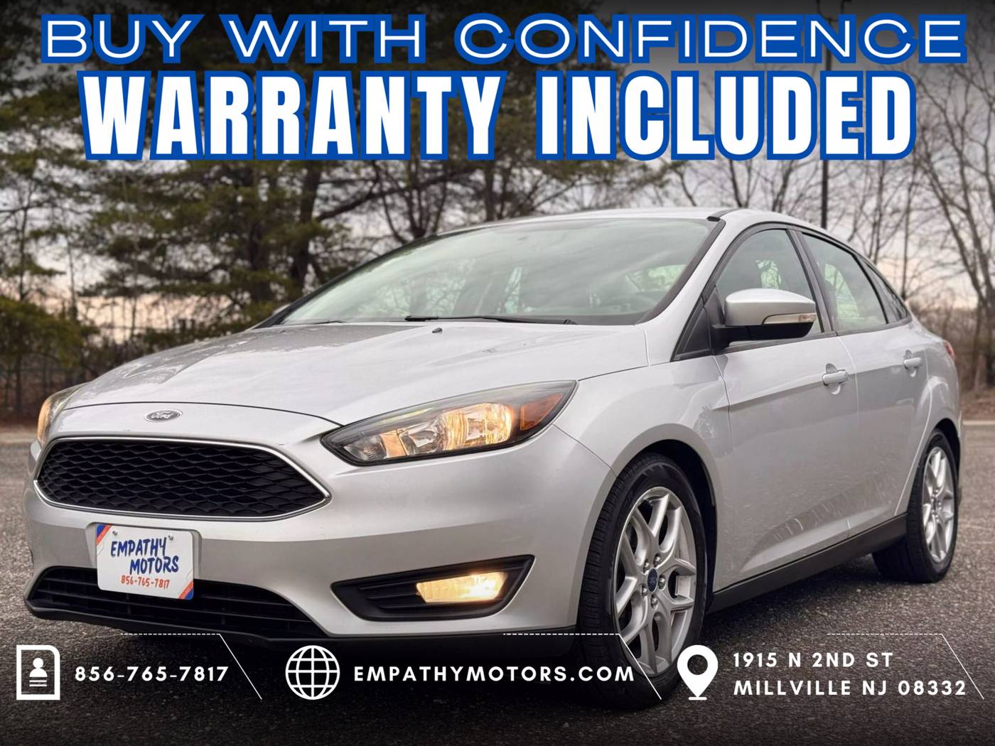 2015 Ford Focus SE — Sedan — 77,287 mi — Millville, NJ