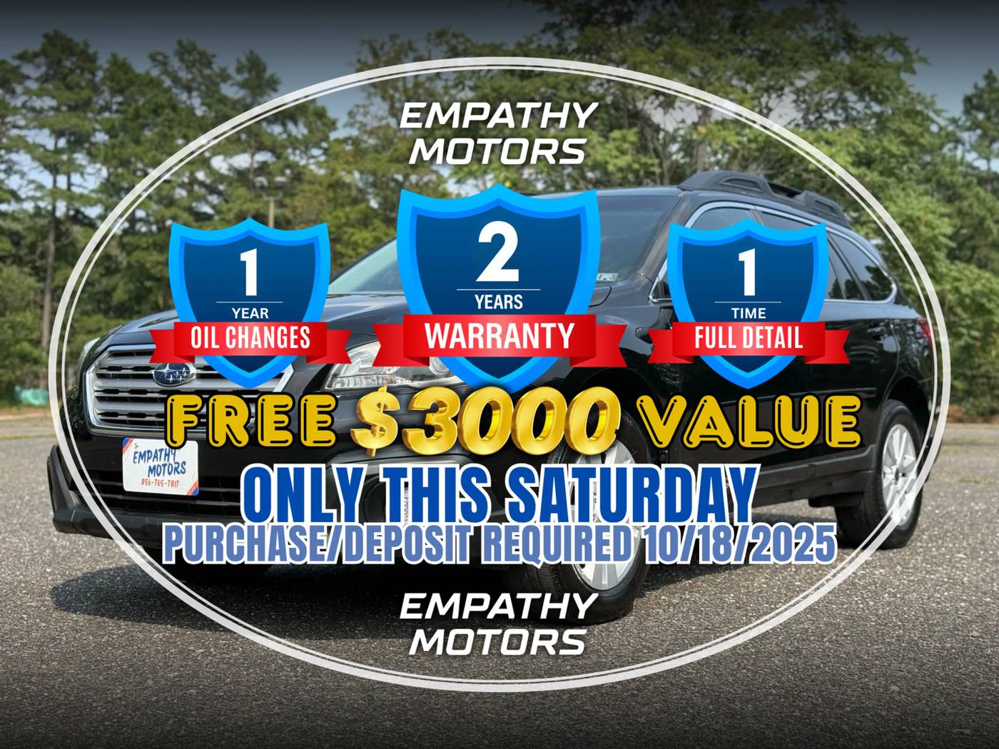 2015 Subaru Outback 2.5i Premium — SUV — 110,938 mi — Millville, NJ