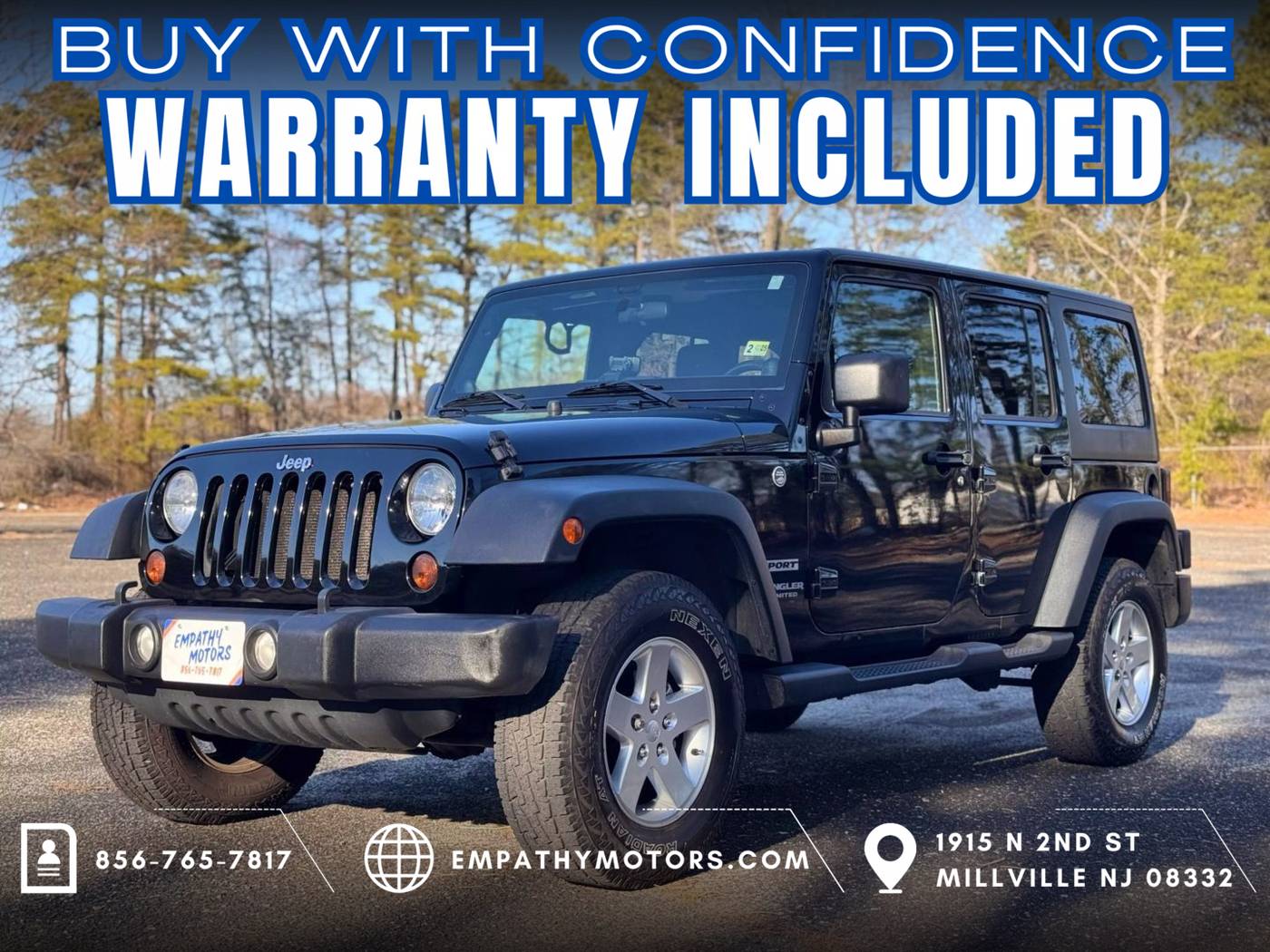 2011 Jeep Wrangler Sport — SUV — 139,725 mi — Millville, NJ