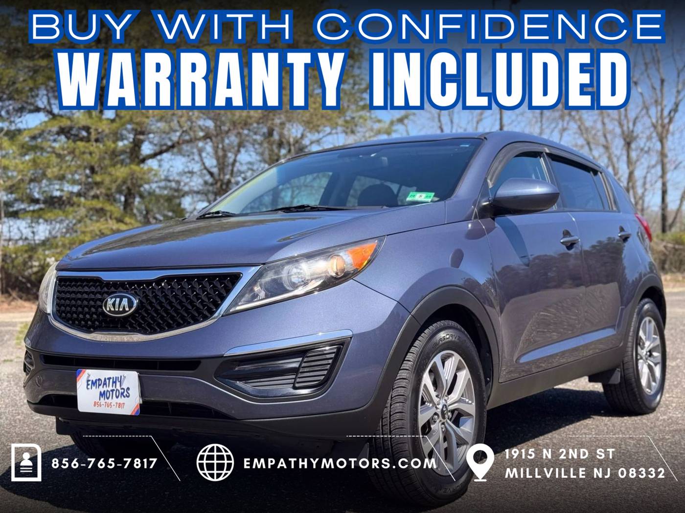 2016 Kia Sportage LX — SUV — 74,938 mi — Millville, NJ