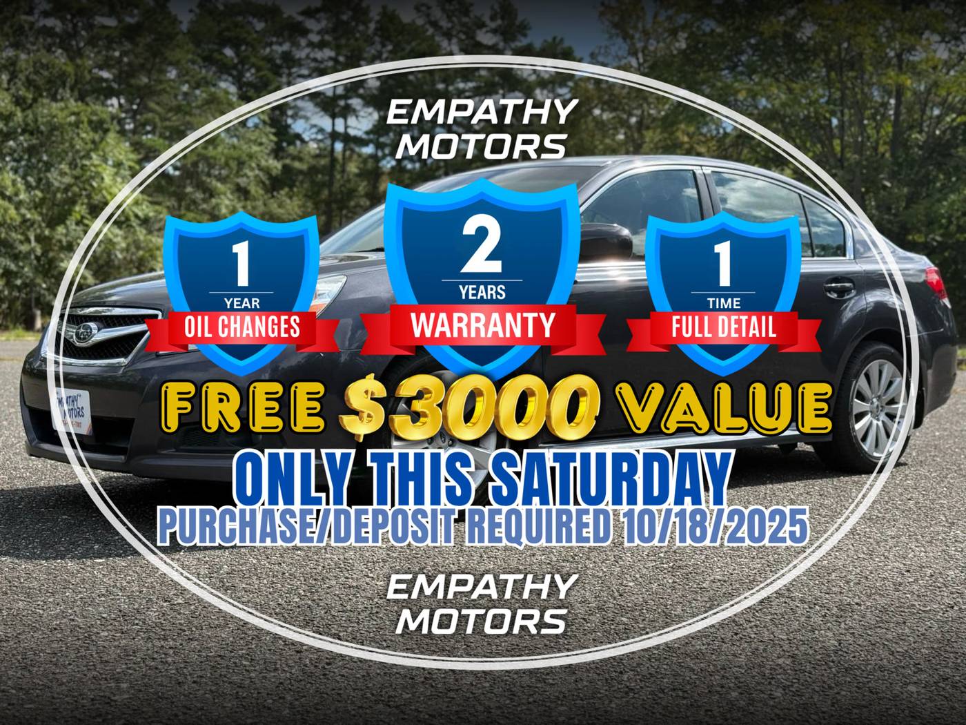 2012 Subaru Legacy 3.6R Limited — Sedan — 128,625 mi — Millville, NJ