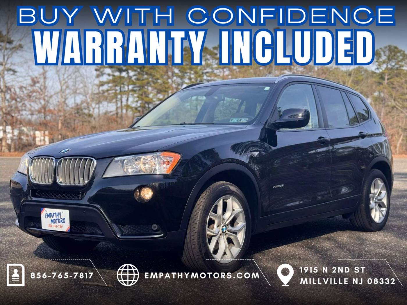 2013 BMW X3 28i — SUV — 93,751 mi — Millville, NJ
