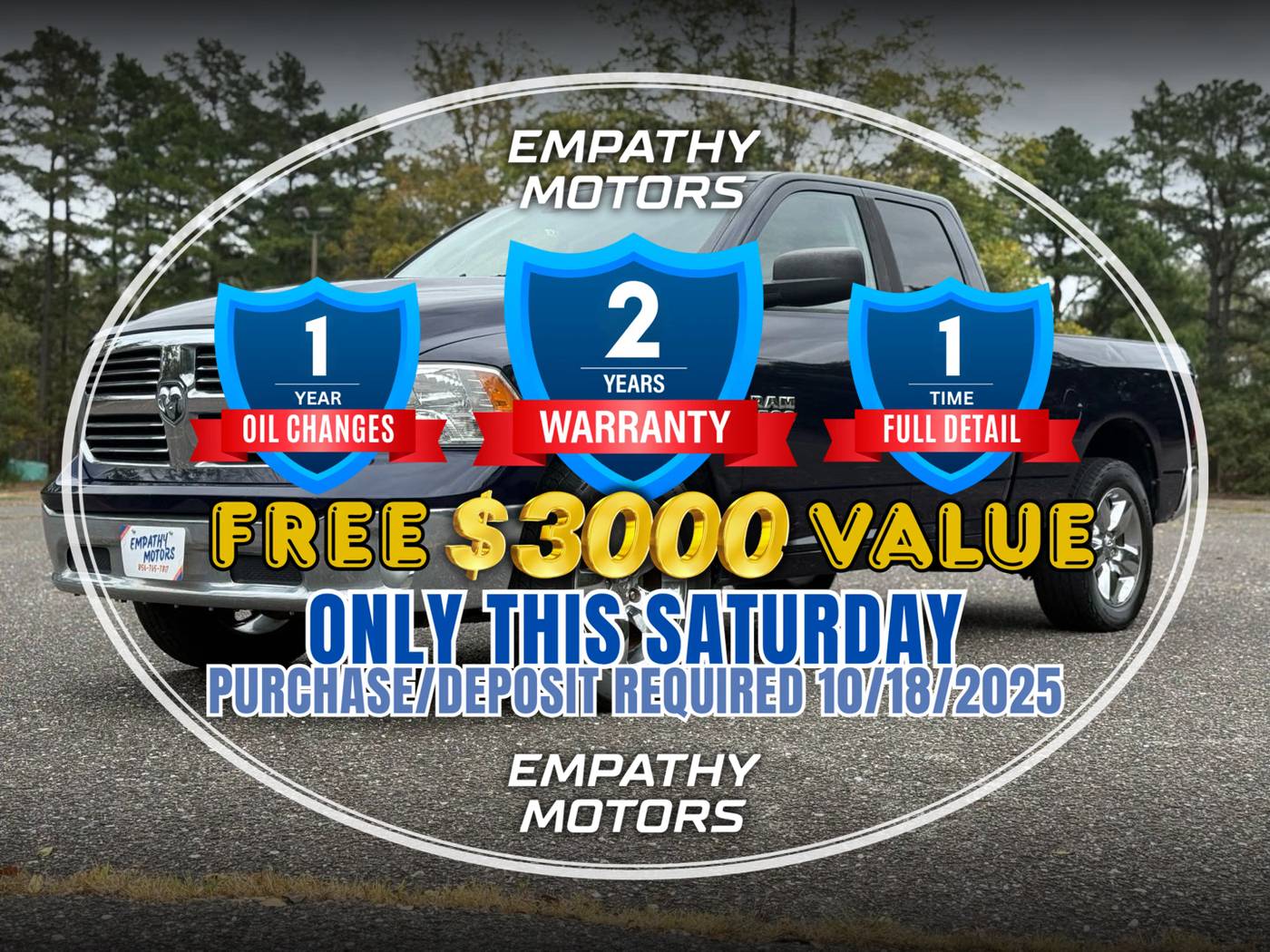 2015 Ram 1500 Big Horn — Pickup Truck — 129,554 mi — Millville, NJ