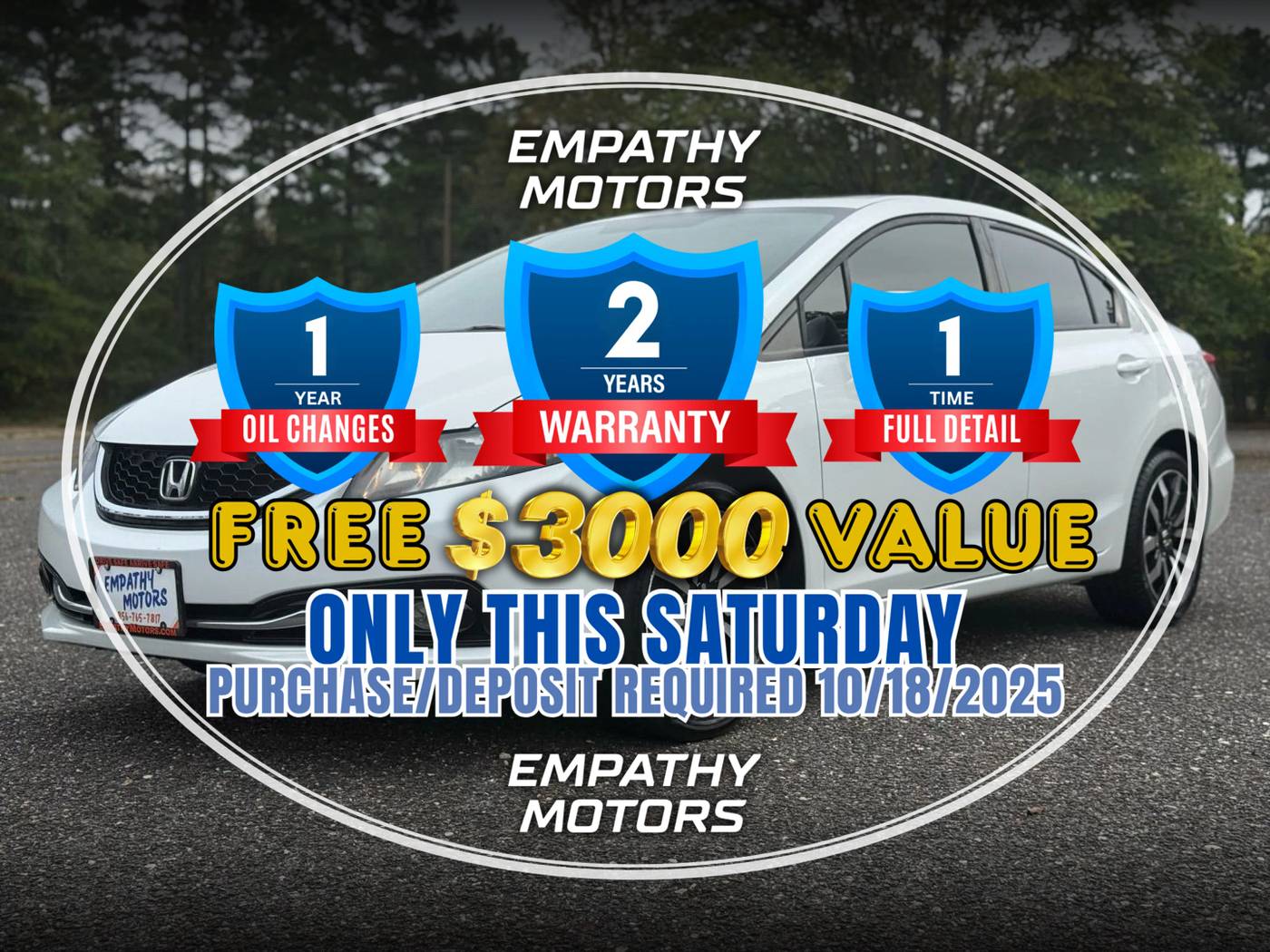 2014 Honda Civic EX-L — Sedan — 125,695 mi — Millville, NJ