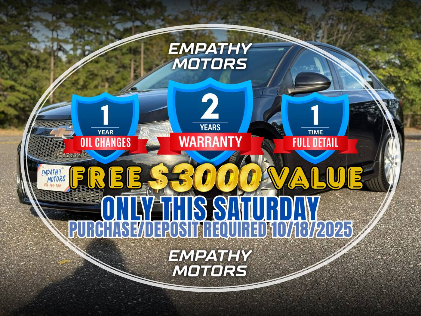 2012 Chevrolet Cruze LTZ — Sedan — 65,493 mi — Millville, NJ