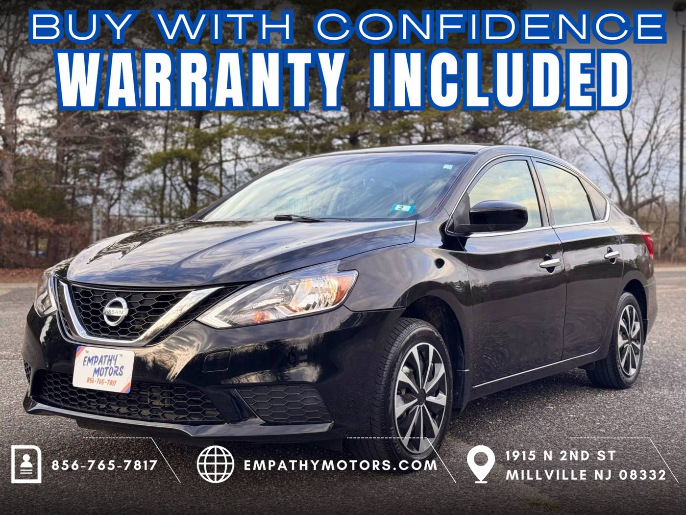 2017 Nissan Sentra SV — Sedan — 67,728 mi — Millville, NJ