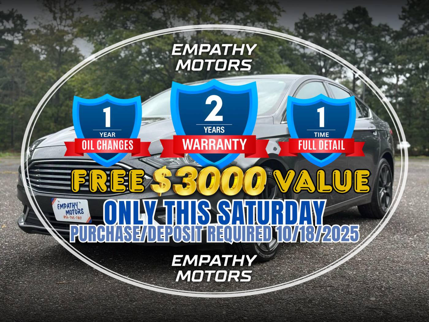 2018 Ford Fusion SE — Sedan — 129,638 mi — Millville, NJ