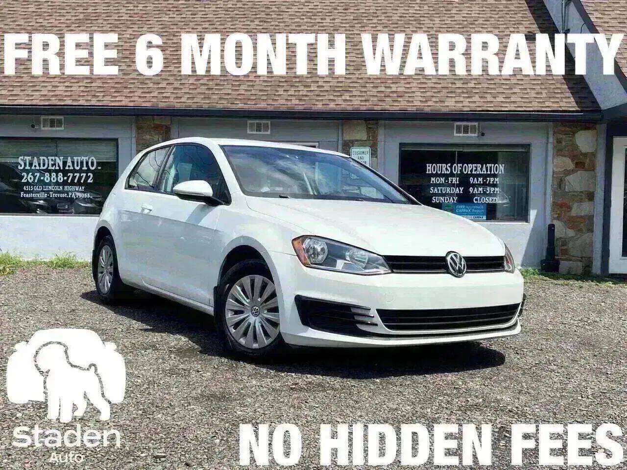 2015 Volkswagen Golf Launch Edition — Hatchback — 90,269 mi — Feasterville Trevose, PA