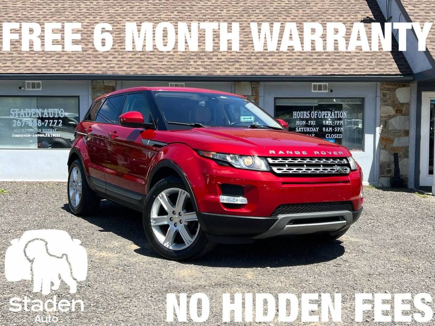 2015 Land Rover Range Rover Evoque Pure Plus — SUV — 129,410 mi — Feasterville Trevose, PA