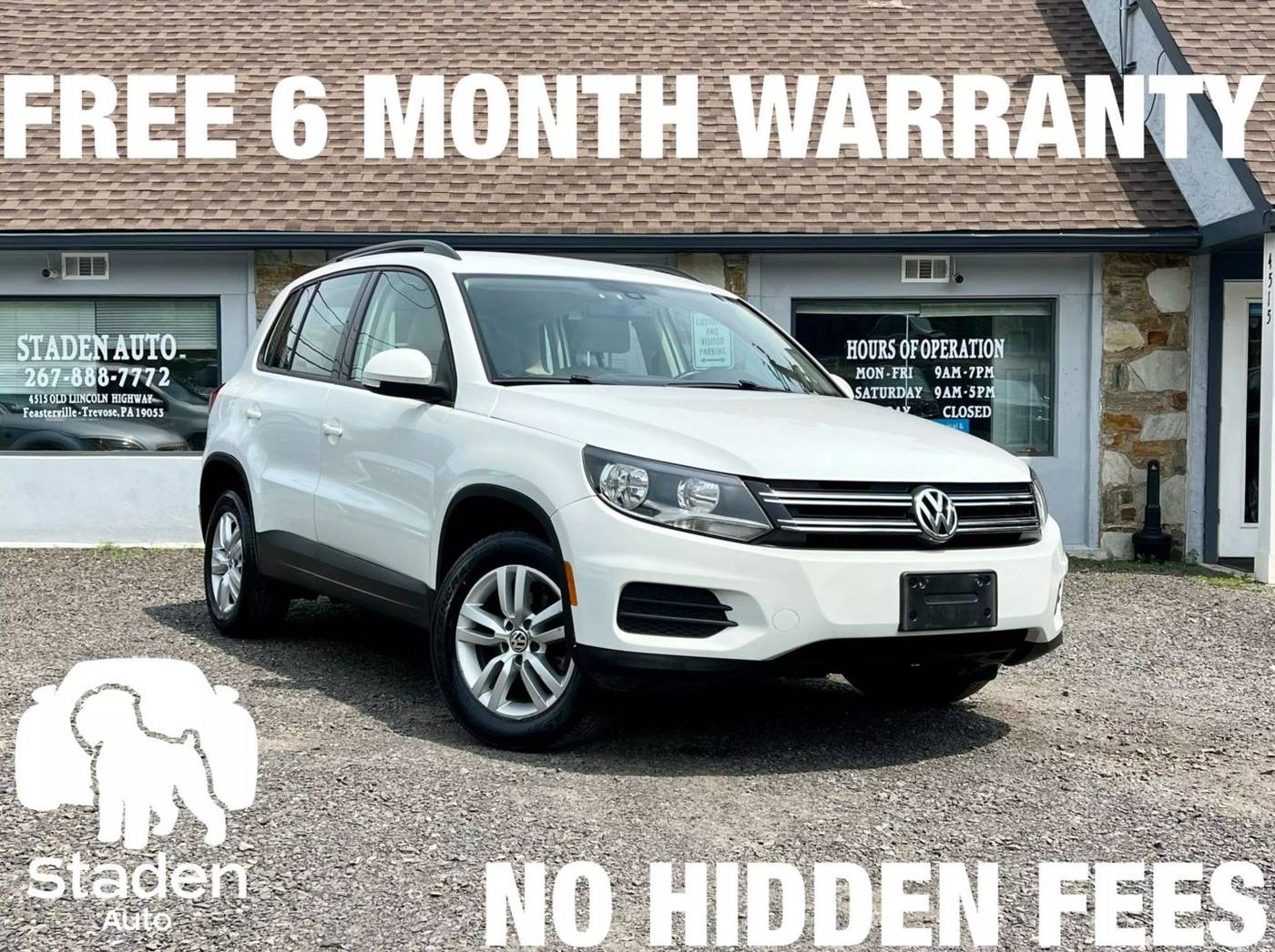 2016 Volkswagen Tiguan S — SUV — 100,092 mi — Feasterville Trevose, PA