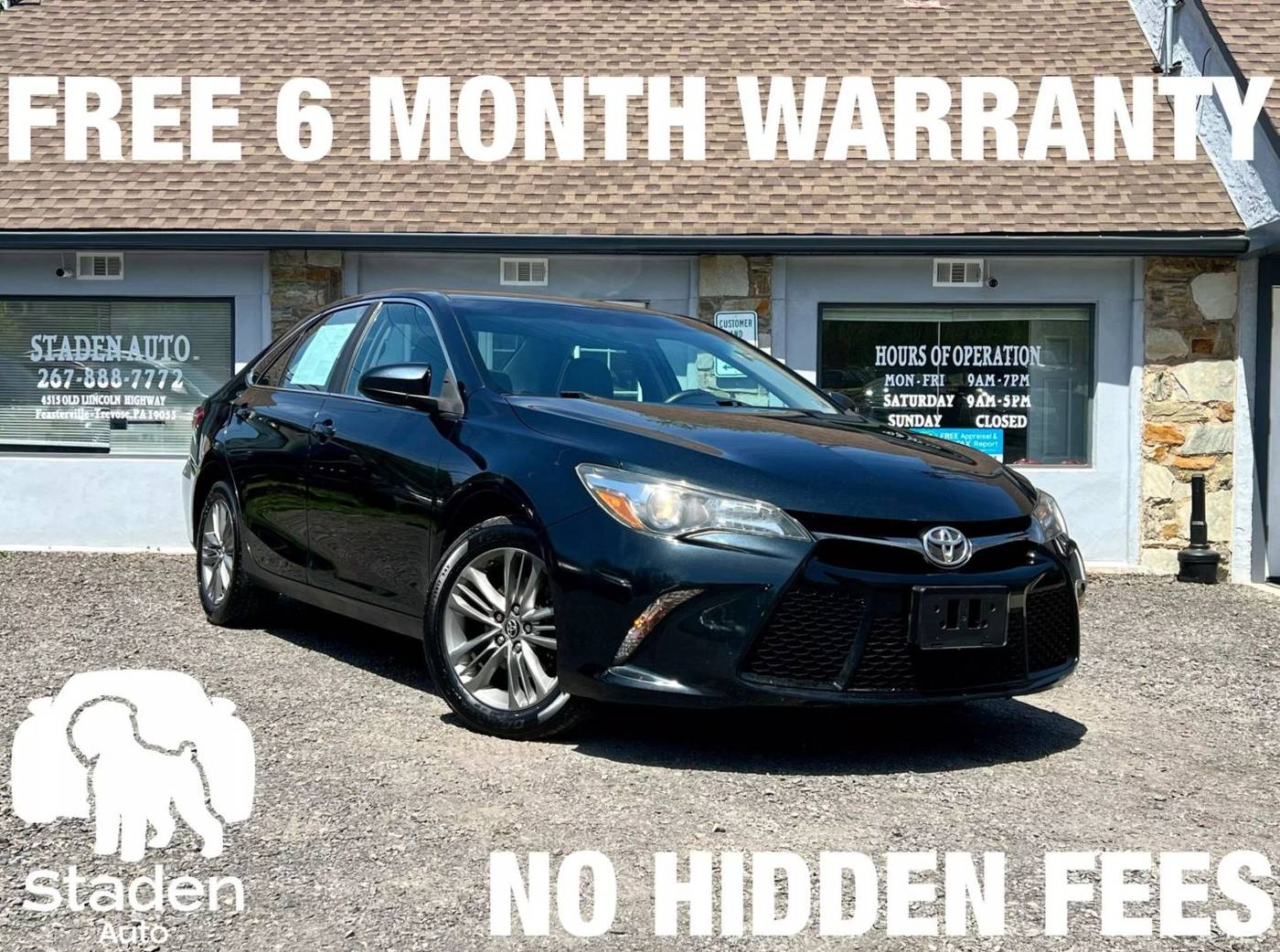 2016 Toyota Camry SE — Sedan — 140,373 mi — Feasterville Trevose, PA