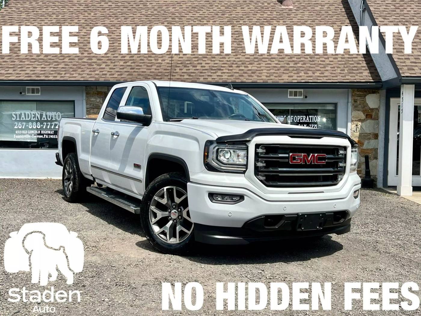 2016 GMC Sierra 1500 SLT — Pickup Truck — 74,525 mi — Feasterville Trevose, PA
