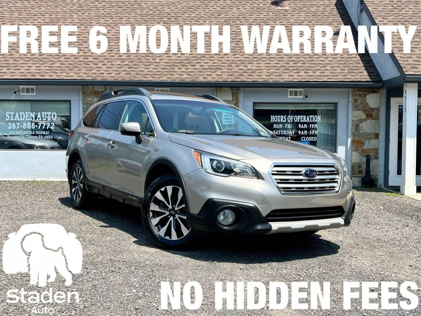 2017 Subaru Outback 2.5i Limited — SUV — 158,753 mi — Feasterville Trevose, PA