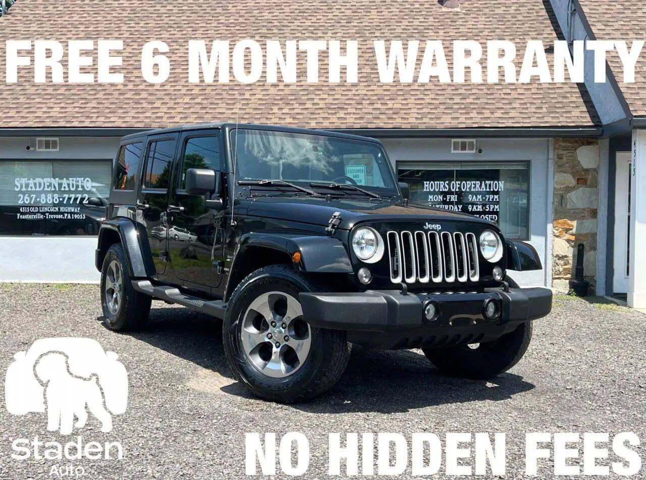 2018 Jeep Wrangler Sahara — SUV — 101,975 mi — Feasterville Trevose, PA