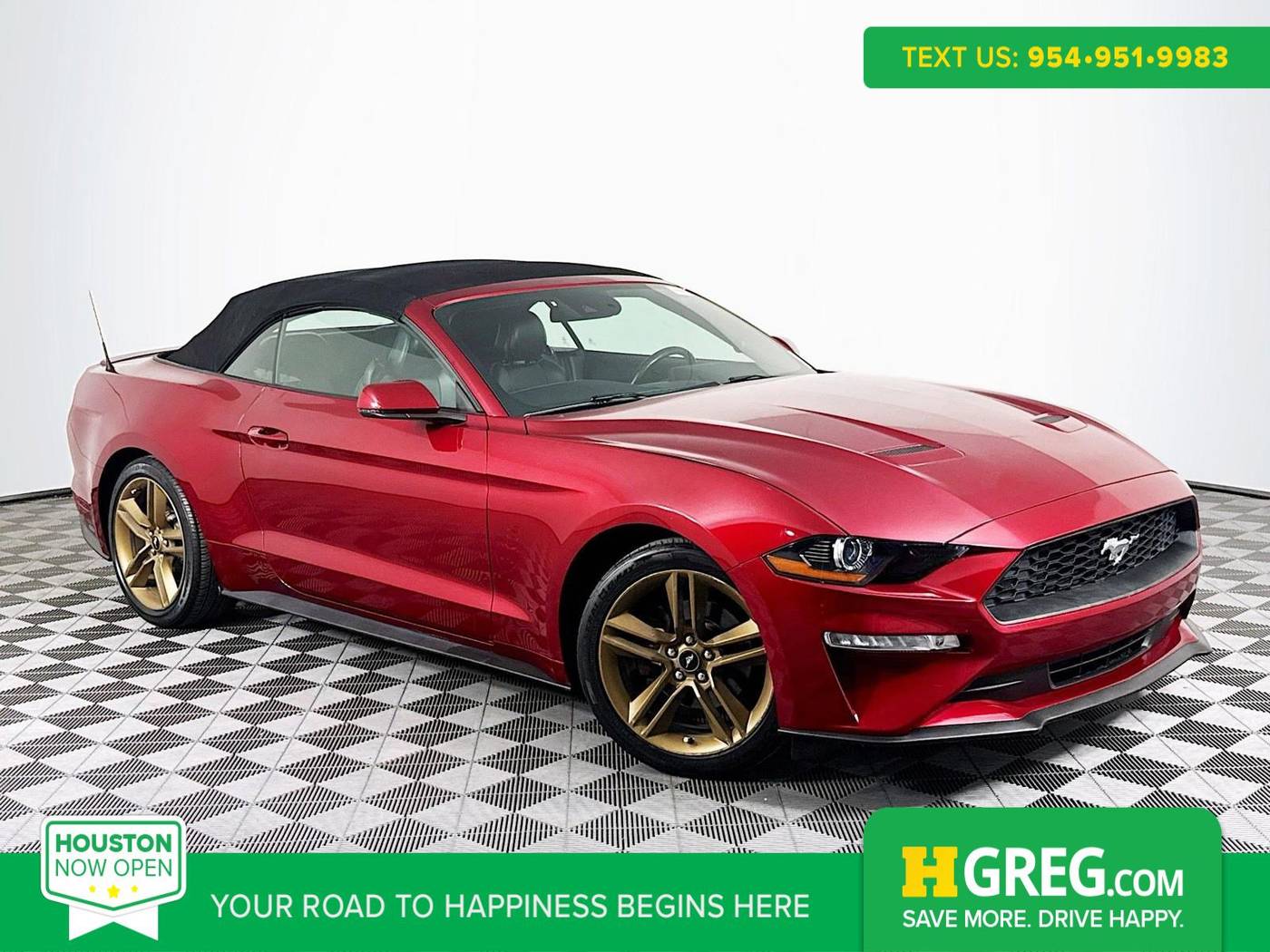 2019 Ford Mustang EcoBoost Premium — Convertible — 12,986 mi — Houston, TX