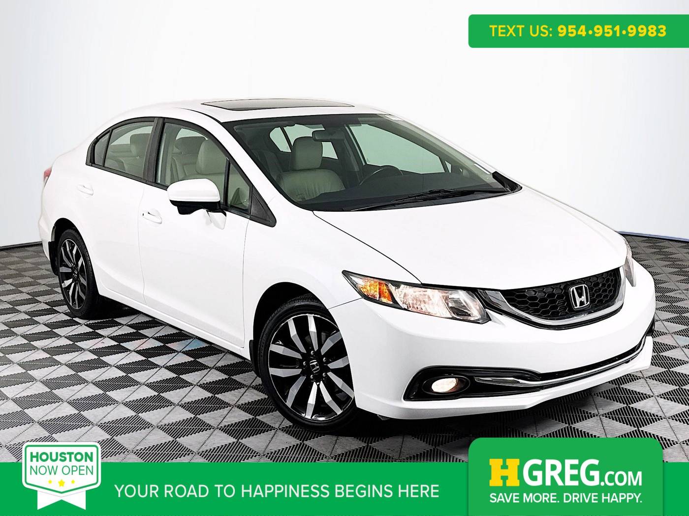 2015 Honda Civic EX-L — Sedan — 76,737 mi — Houston, TX