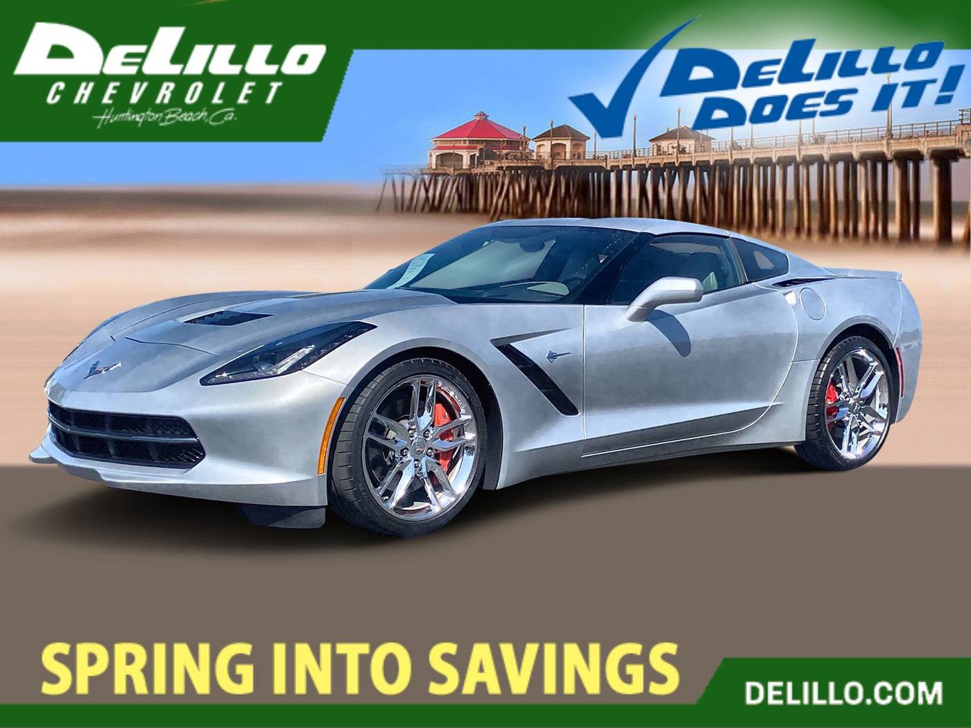 2014 Chevrolet Corvette Z51 3LT — Coupe — 4,228 mi — Huntington Beach, CA