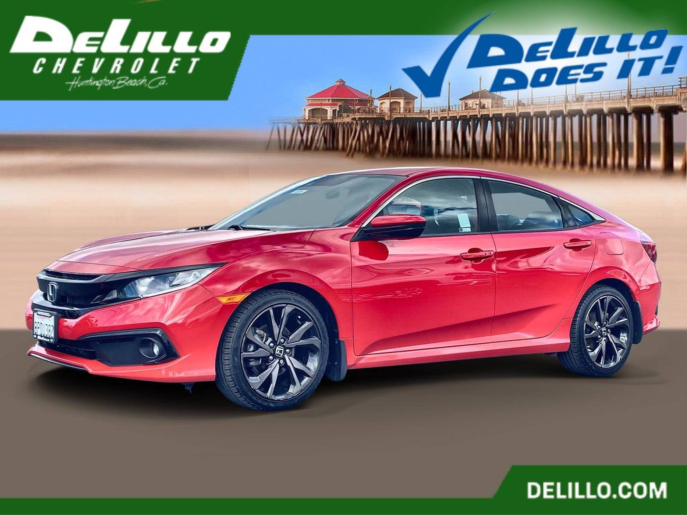 2019 Honda Civic Sport — Sedan — 76,272 mi — Huntington Beach, CA